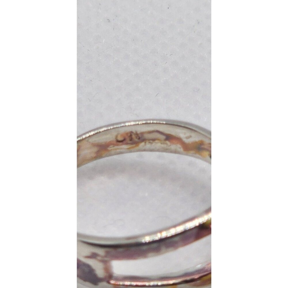 925 STERLING SILVER CHRYSOPRASE RING SIZE 8 - Picture 4 of 5